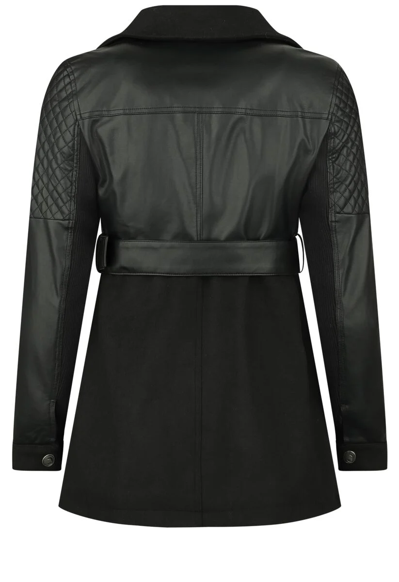 Veste en simili-cuir | Black Premium by EMP Veste mi-saison