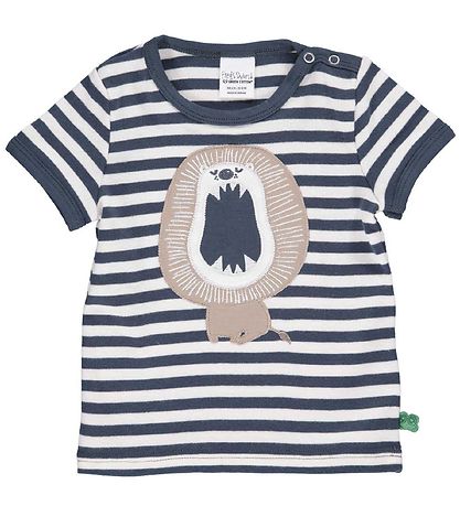 Freds World T-Shirt - Stripe - Midnight