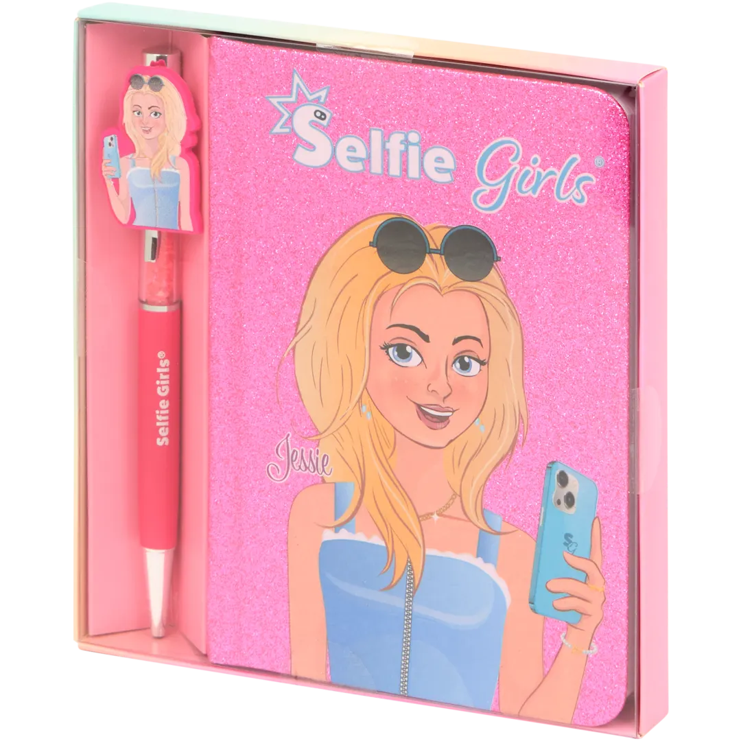 Bloc-notes avec stylo Selfie Girls