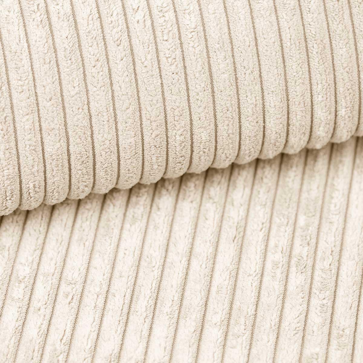 Designer Sofa Lazy L in Cord Beige Links