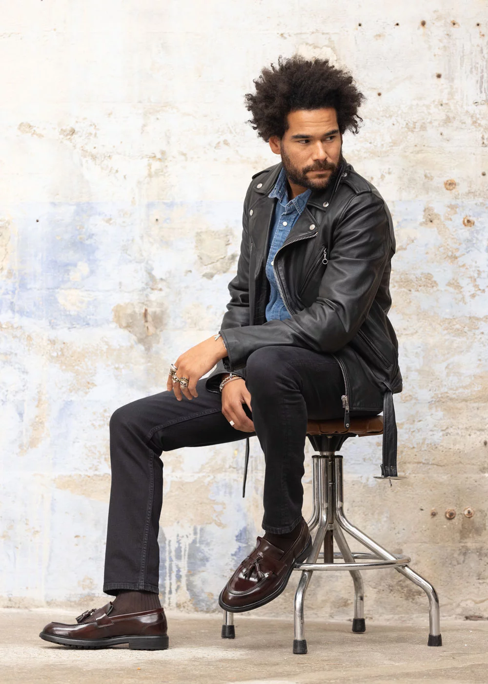 TIBERIO CUIR MARRON