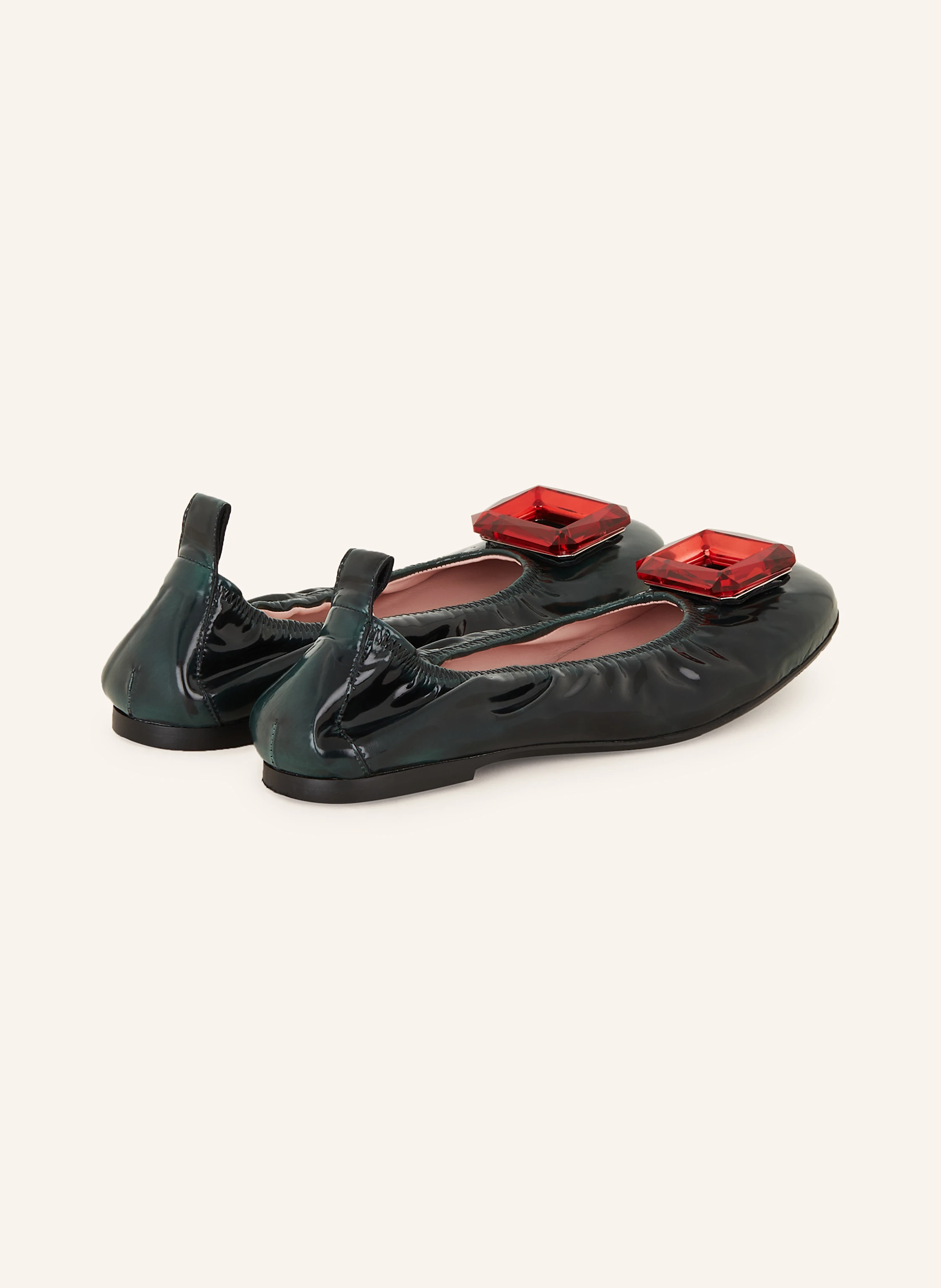 ras Ballerinas mit Schmucksteinen