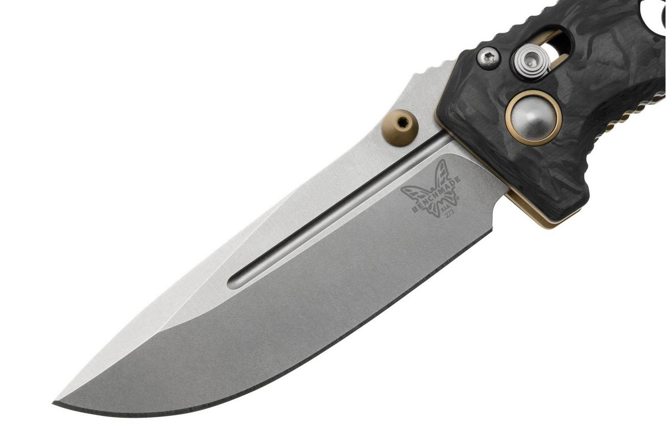 Benchmade Mini Adamas 273-03, CPM-MagnaCut, Marbled Carbon Fiber, zakmes