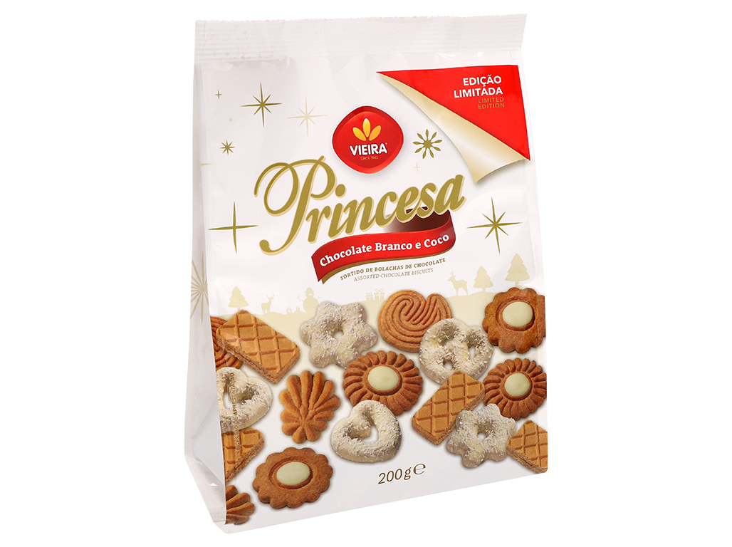 SORTIDO BOLACHAS VIEIRA PRINCESA COCO 200 G