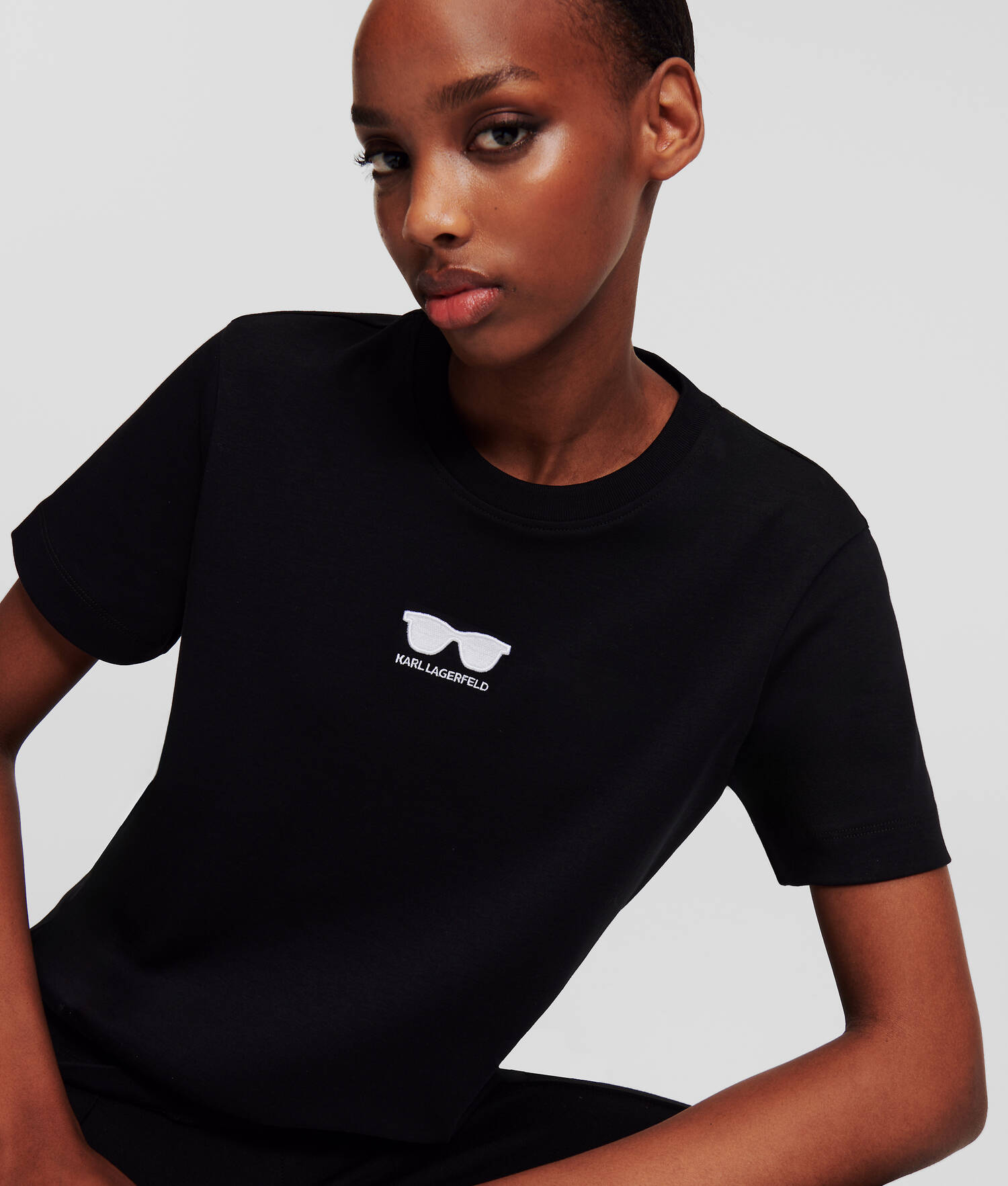 T-SHIRT LUNETTES DE SOLEIL - Noir