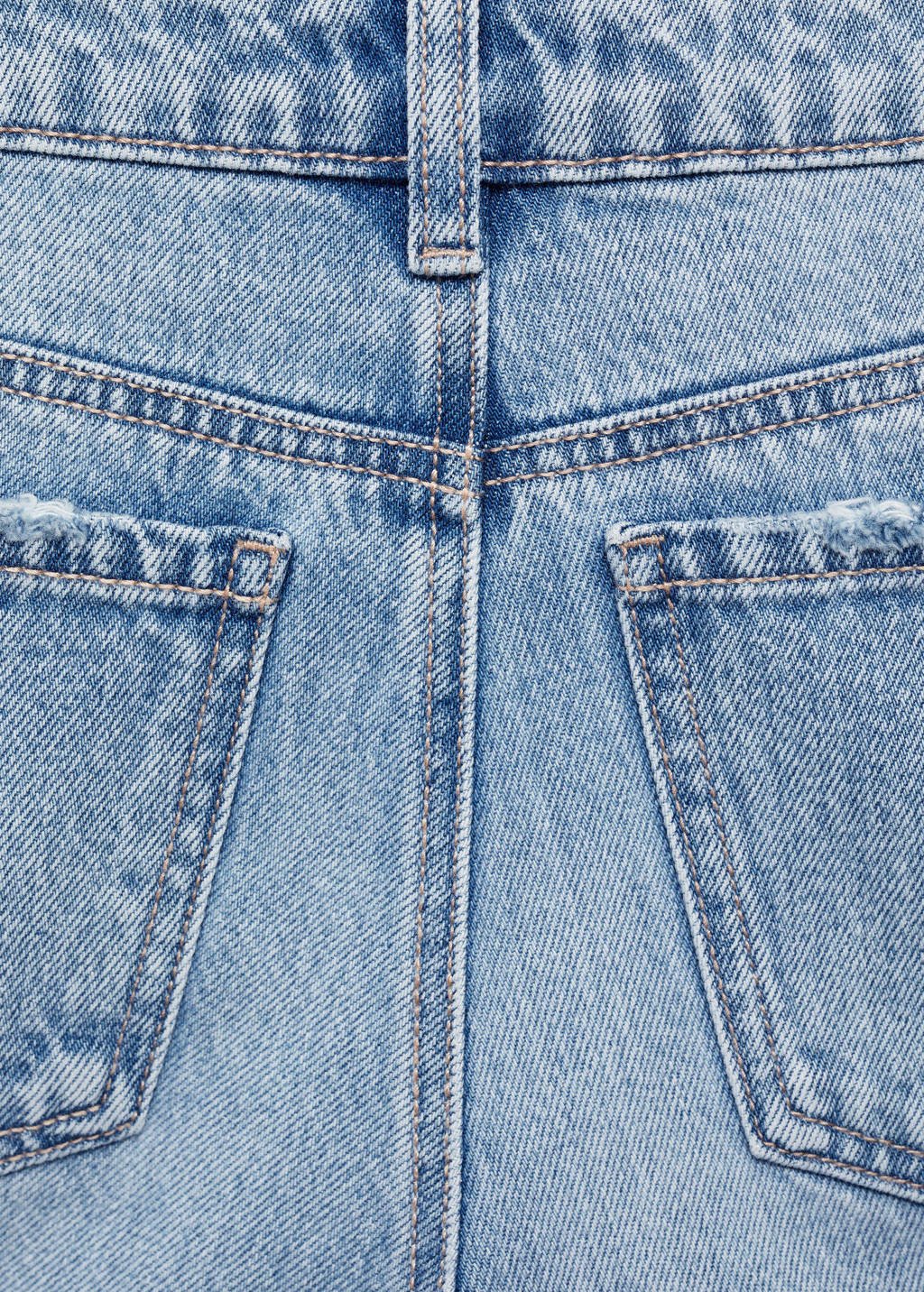 MANGO TEEN straight leg jeans changeant blauw
