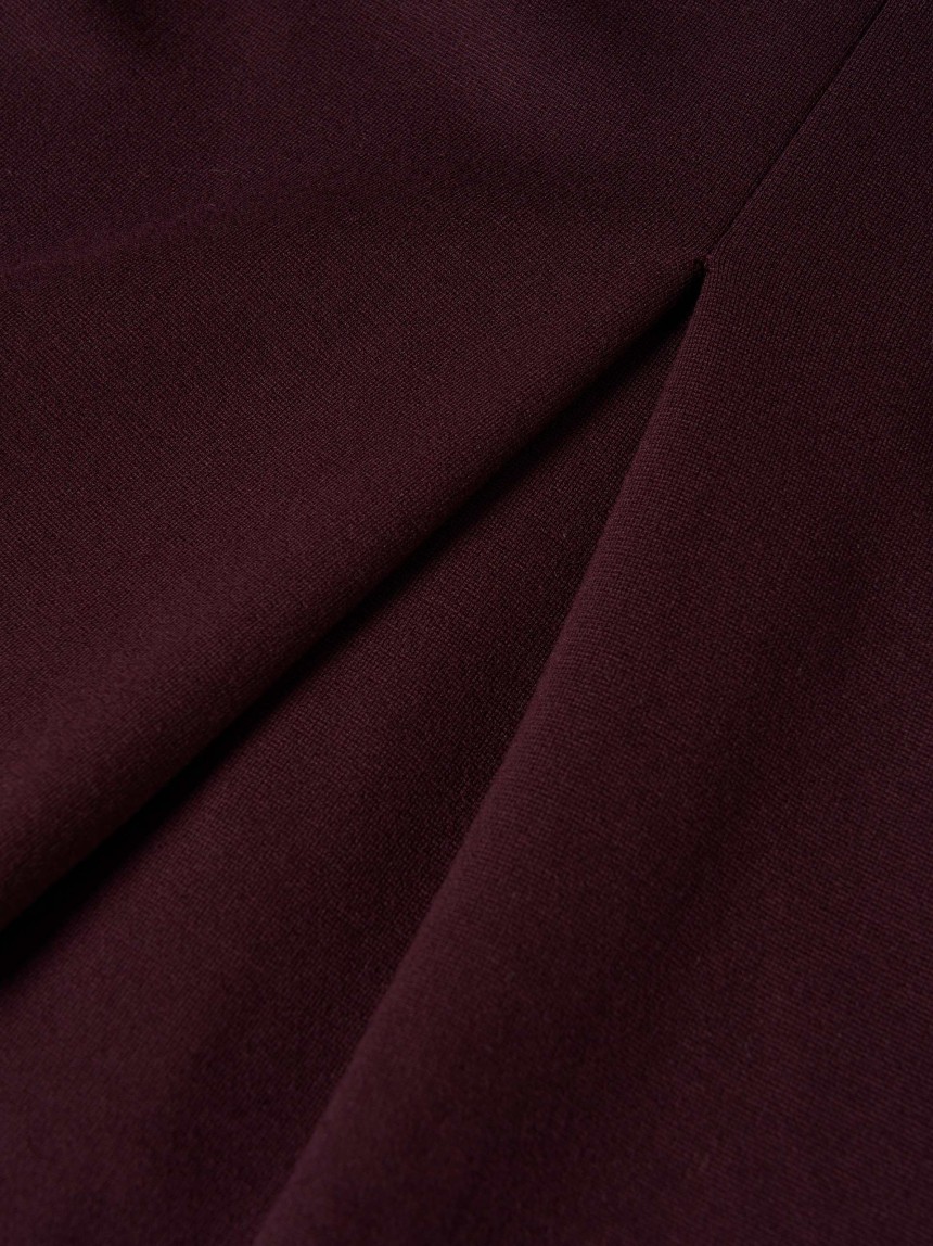 Camisola larga de meia gola
