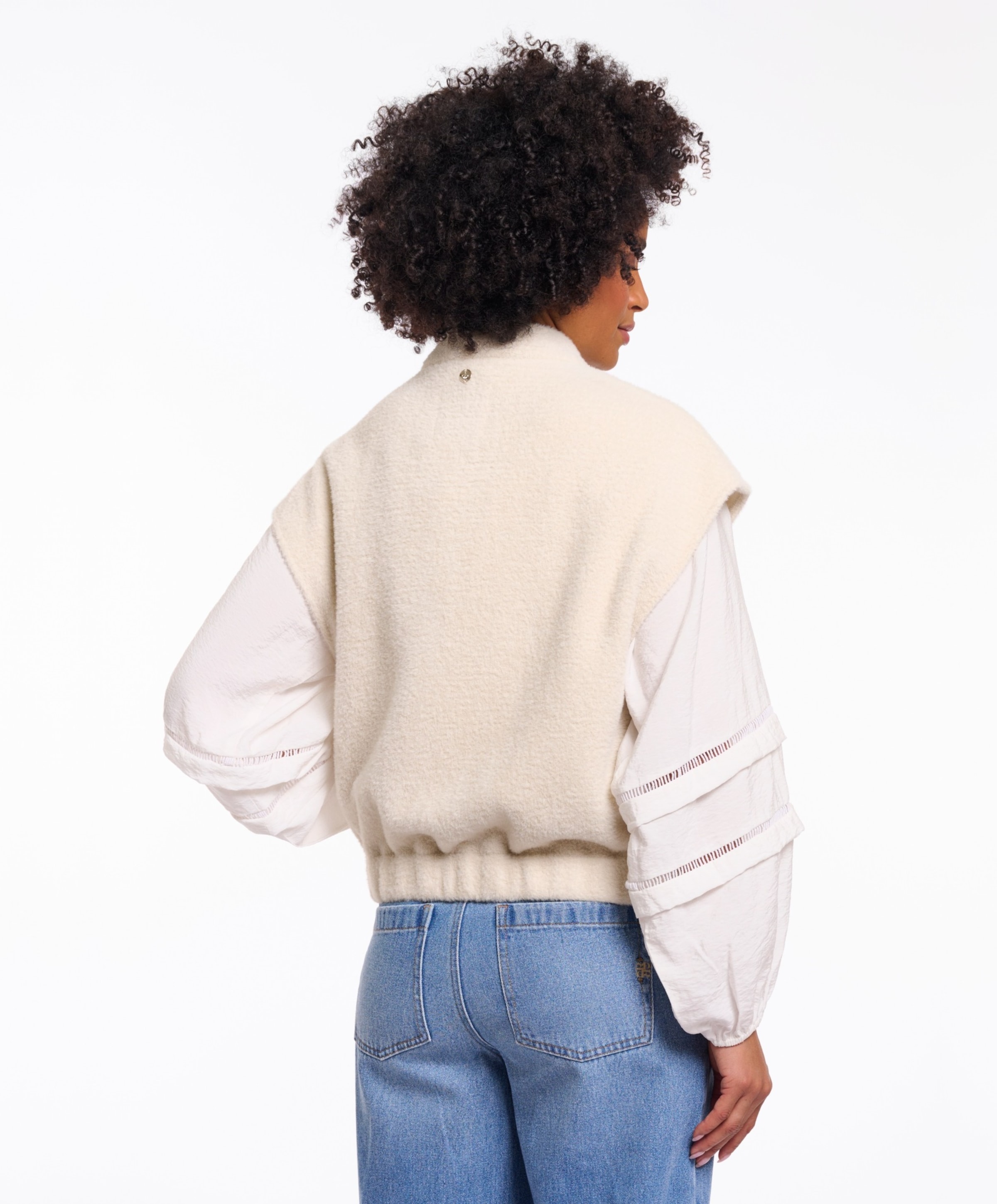 Rino & pelle Dames gilet ecru
