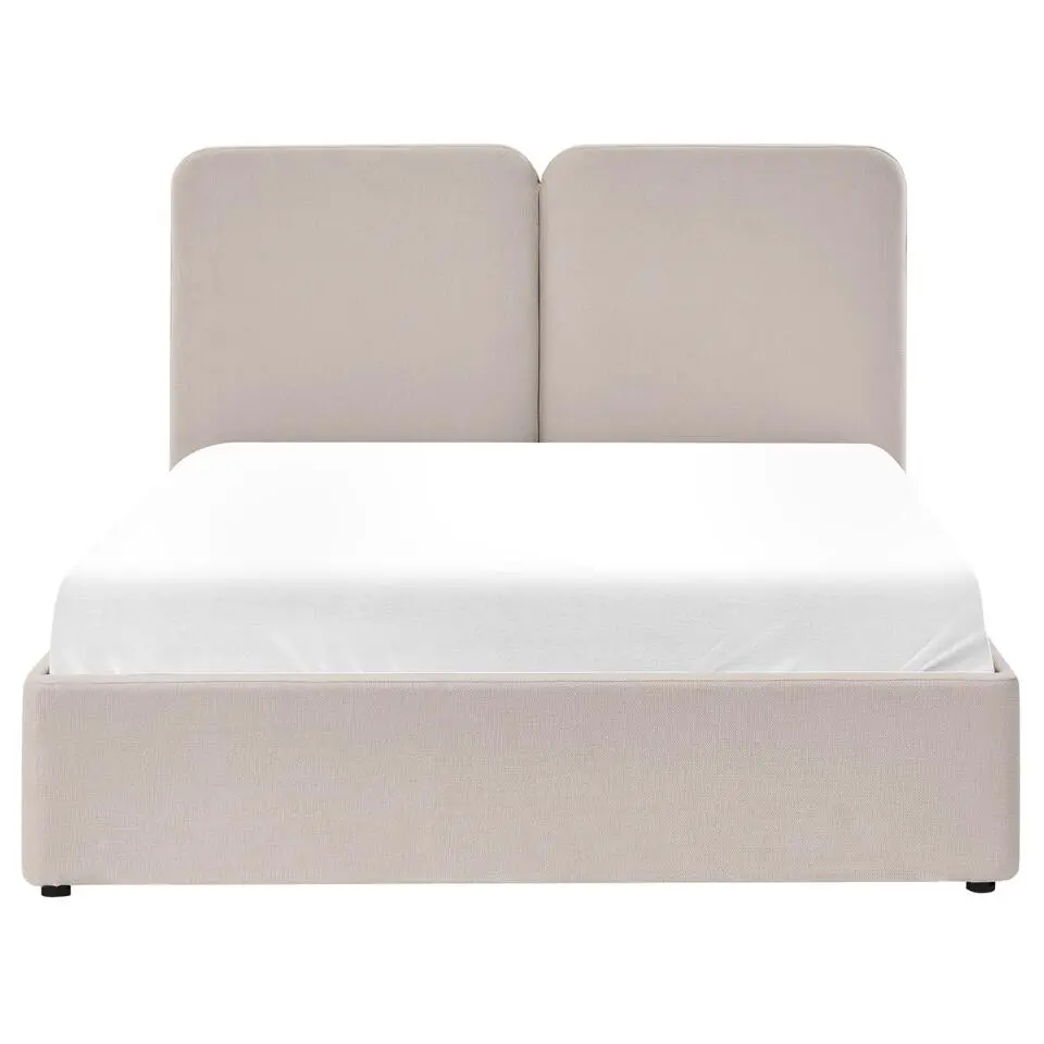 ARBOIS - Bed met opbergruimte - Beige - 160 x 200 cm - Polyester