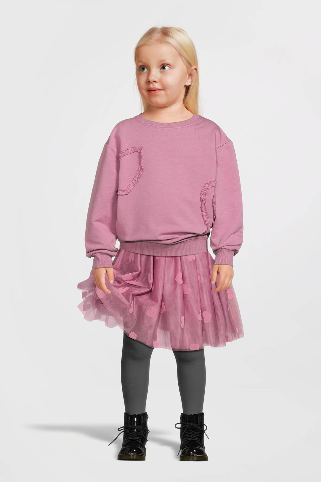 NAME IT korte rok roze