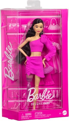 Barbie Deluxe Style Dukke Svart Hår & Beinprotese