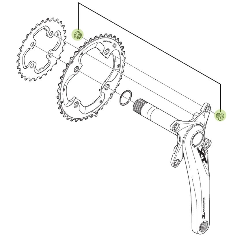 Shimano Kettenblattschrauben für FC-M785 kaufen | Bike-Discount