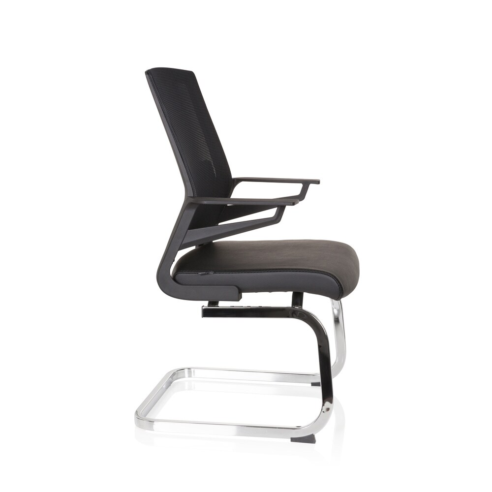 Freischwinger INVENTOR V PRO Kunstleder/Netzstoff mit Armlehnen hjh OFFICE