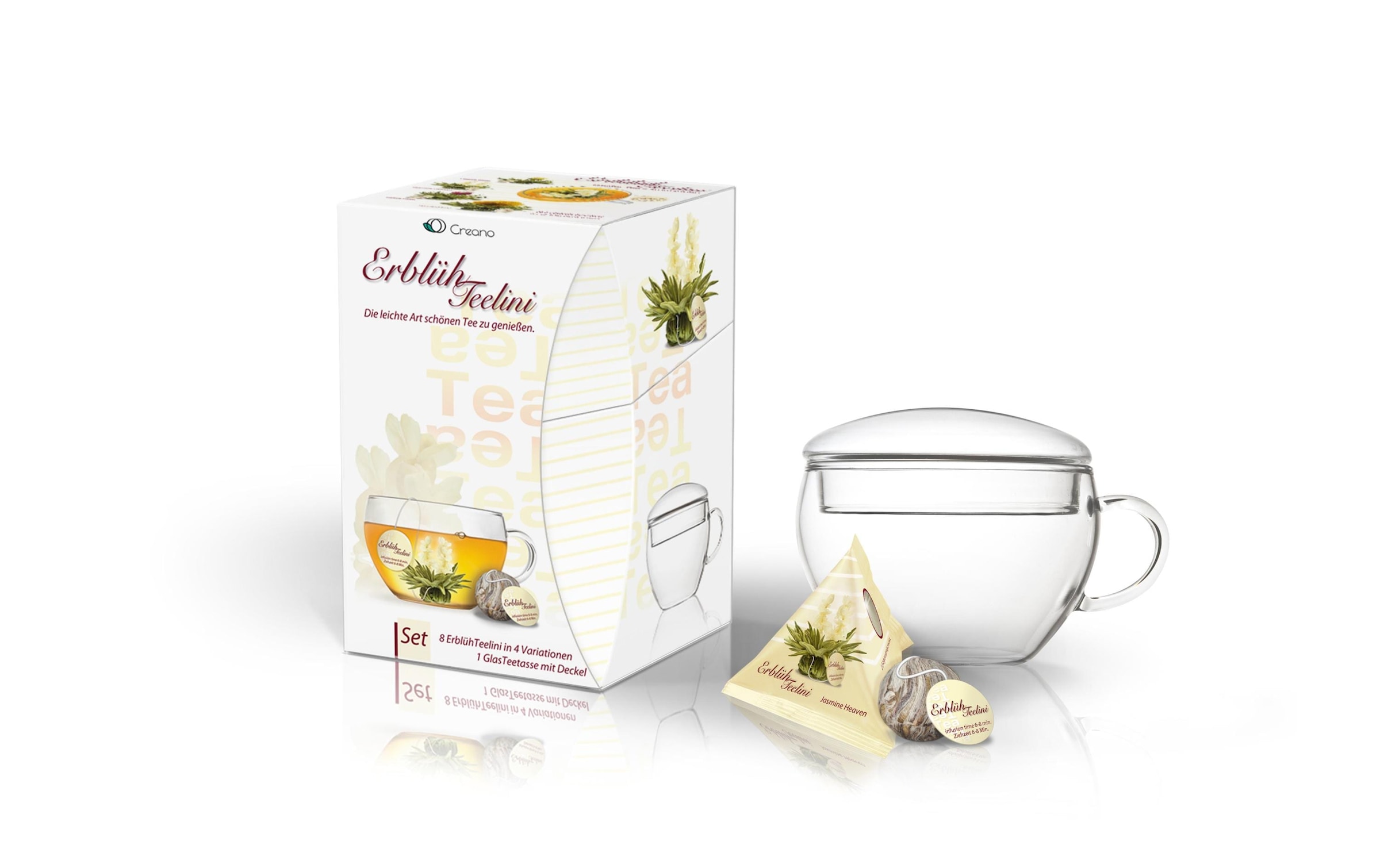 Creano Teeglas »Erblühteelini 200 ml«