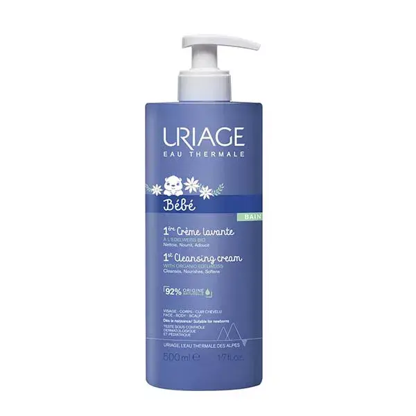 Creme de Limpeza Facial e Corporal Uriage Baby 1st 500ml