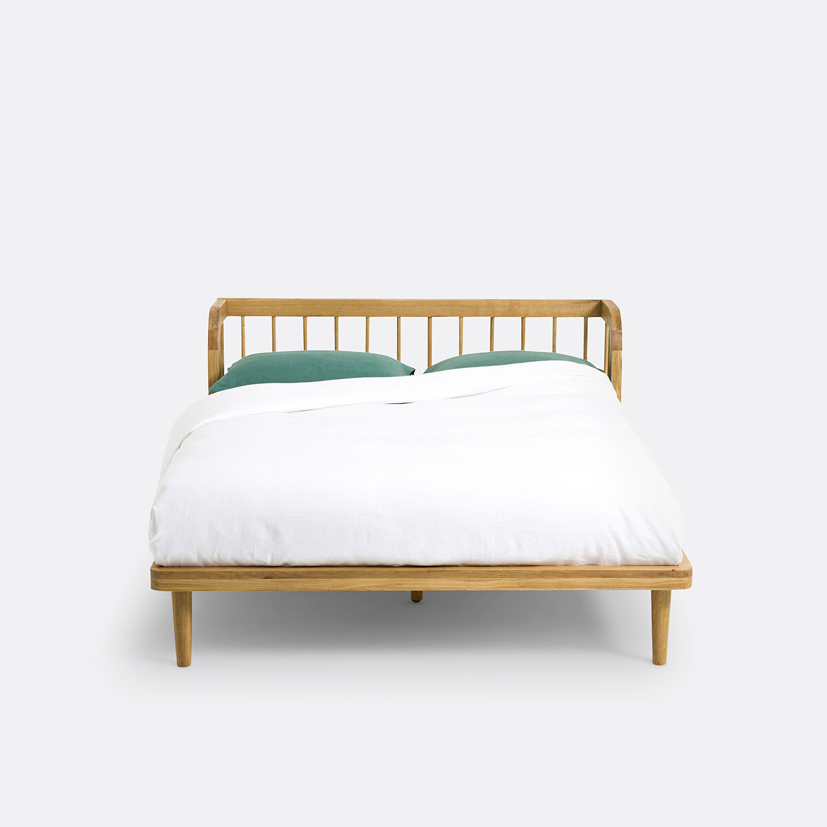 LA REDOUTE INTERIEURS<br>Cama de carvalho maciço com estrado de ripas, Matea