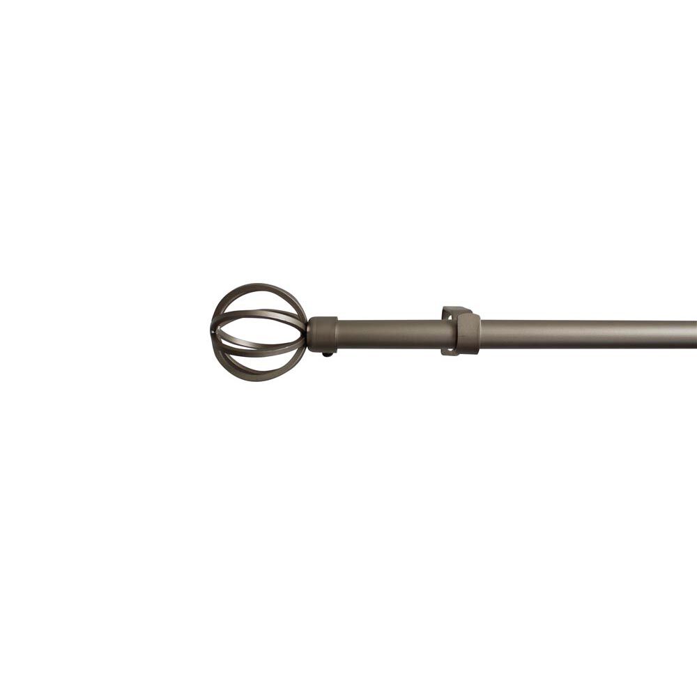 Kit Tringle Extensible 167-305 cm embouts sphère gris chromé