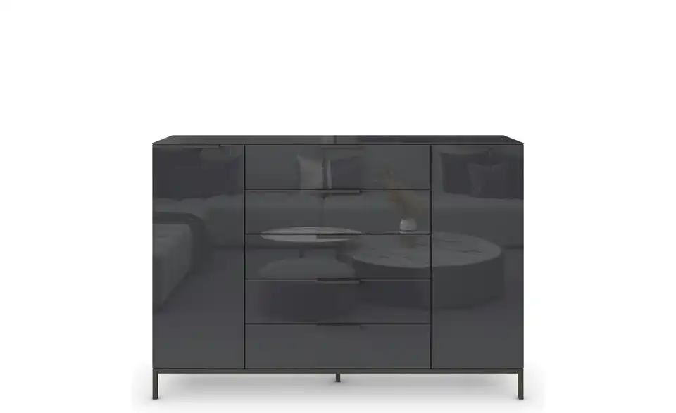 Highboard Graphit 160 cm Basaltgrau, Graphit