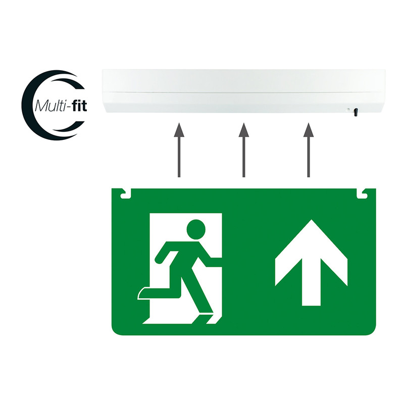 Integral LED Multi-Fit nooduitgangbord Ophangset
