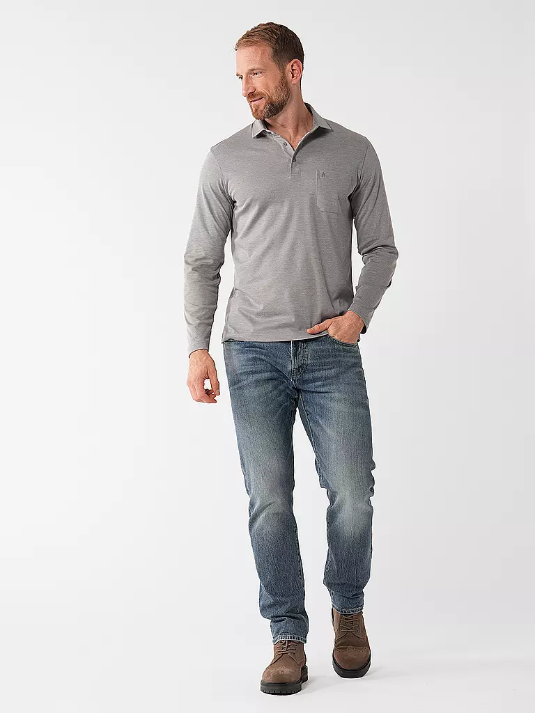 RAGMAN Poloshirt hellgrau