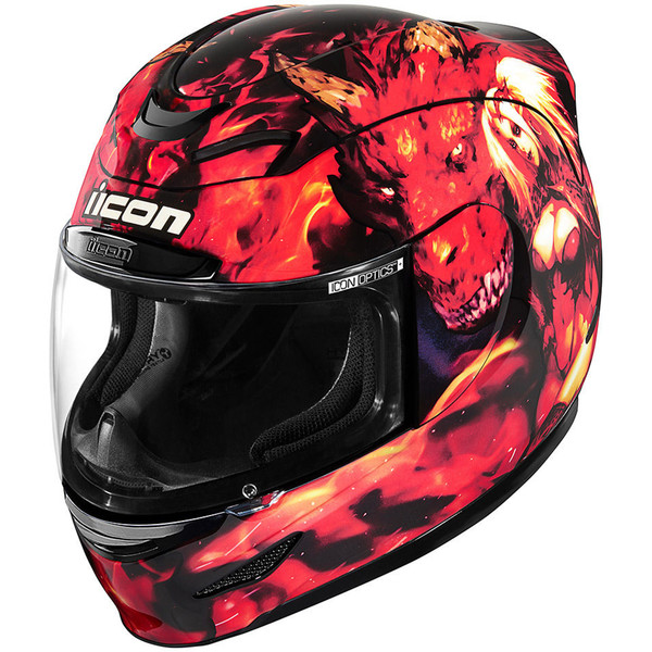Icon - Casque Airmada Azrael Rouge / Jaune / Noir