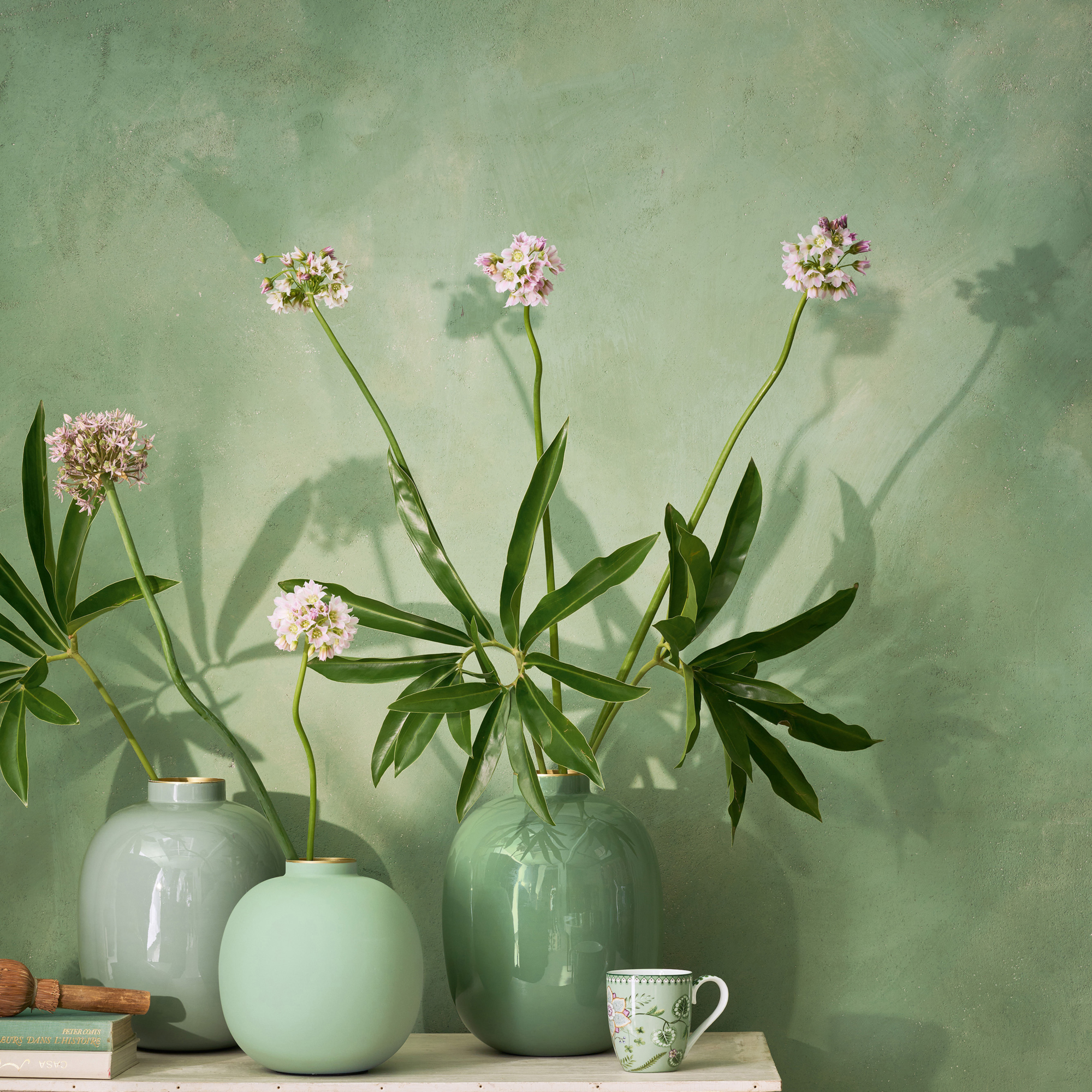 Pip Studio vaas metaal groen 32 cm