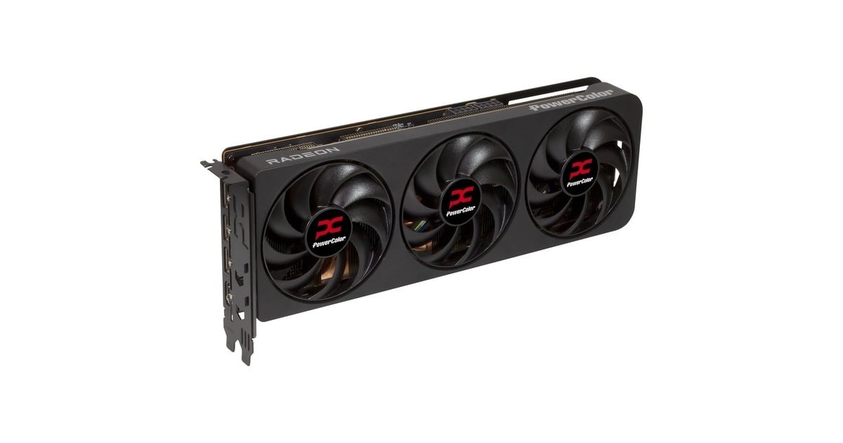 PowerColorRadeon RX 9070 XT Reaper 16GB GDDR6 grafische kaart  (Zwart, RDNA4, GDDR6, 3x DisplayPort, 1x HDMI)