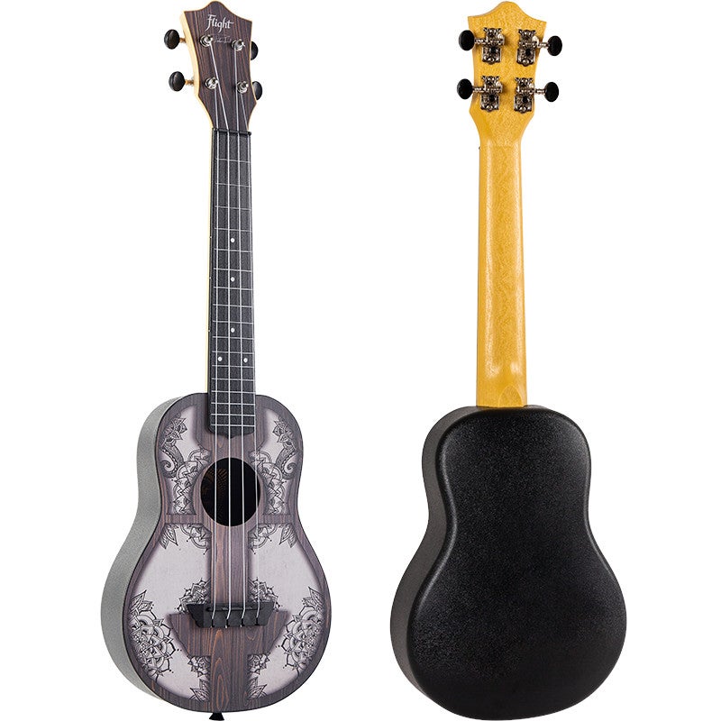 Flight Travel Series TUC Mandala Wood concert ukelele met gigbag