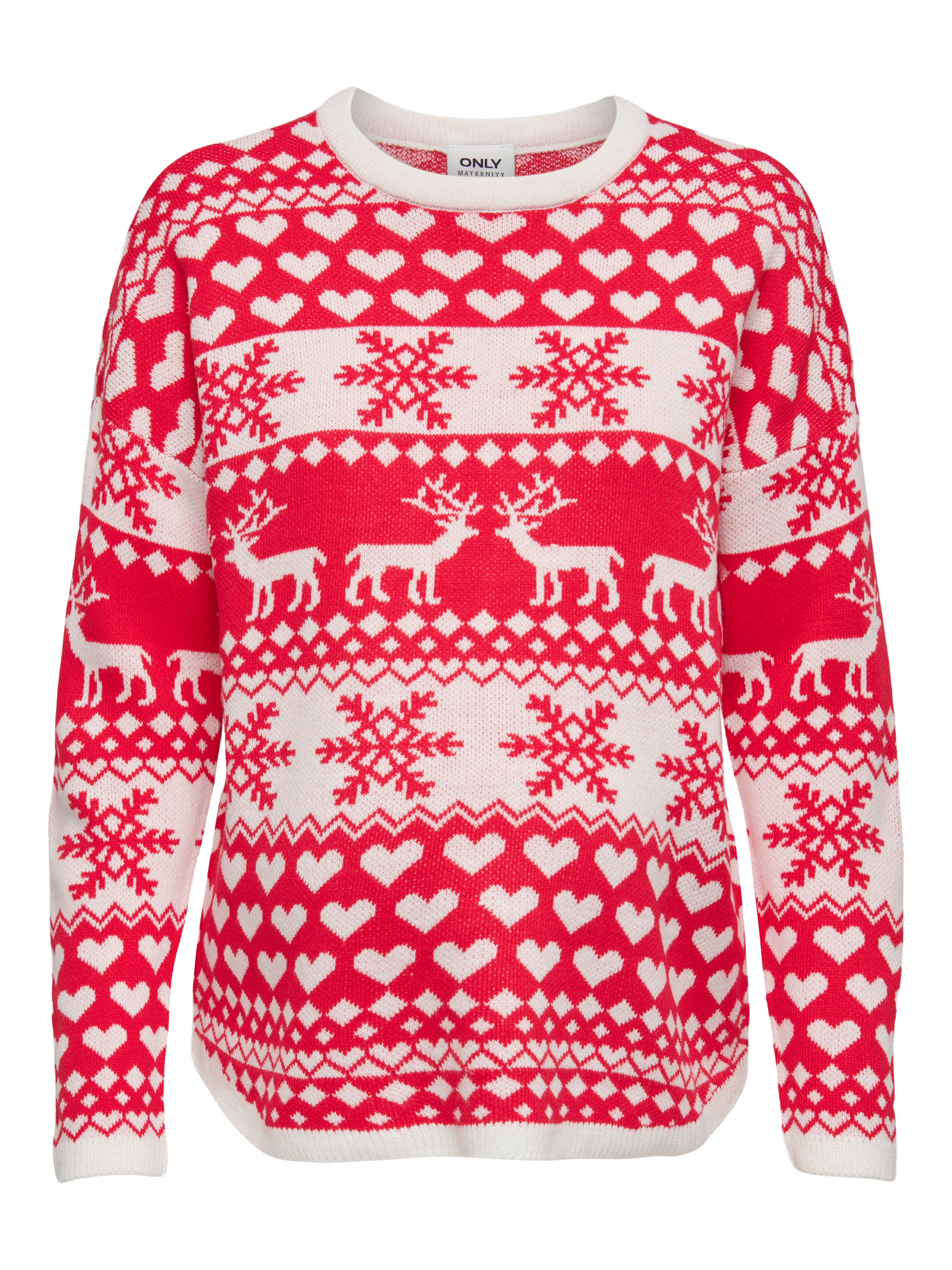 OLMXMAS Strickpullover Cloud Dancer