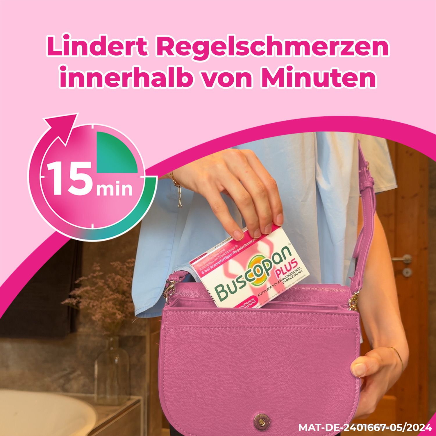 Buscopan PLUS bei Regelschmerzen