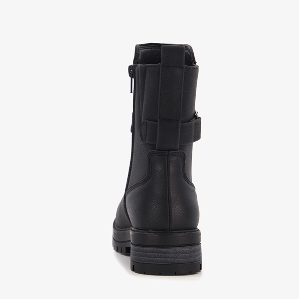 Blue Box meisjes biker boots zwart