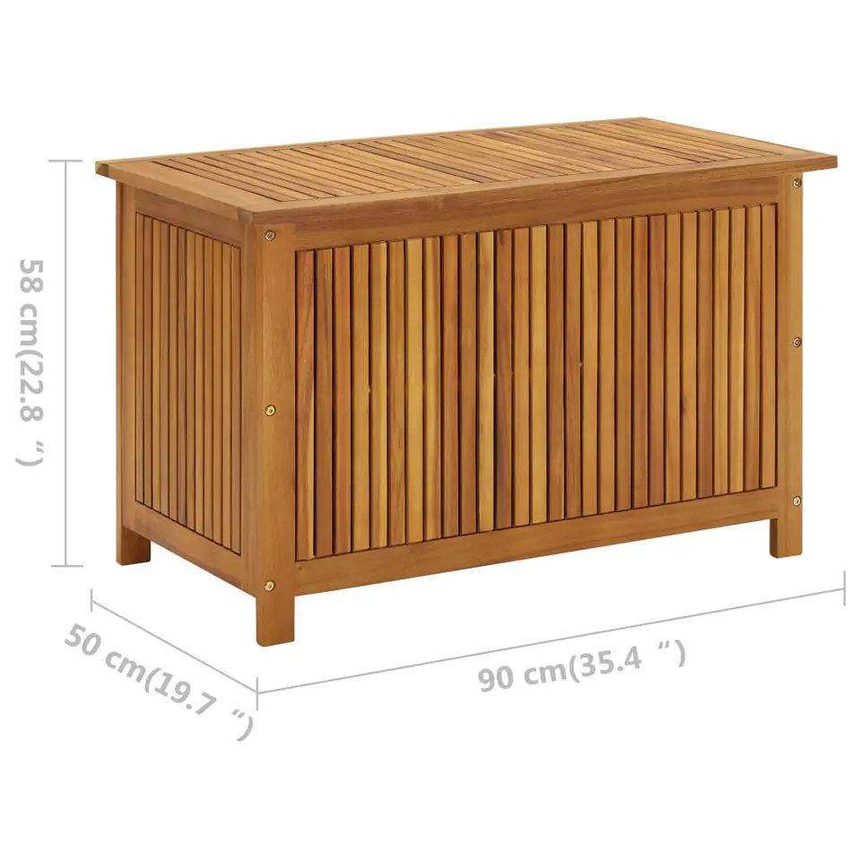 vidaXL - Opslagkist - Bruin - Hout - 90 x 50 x 58 cm