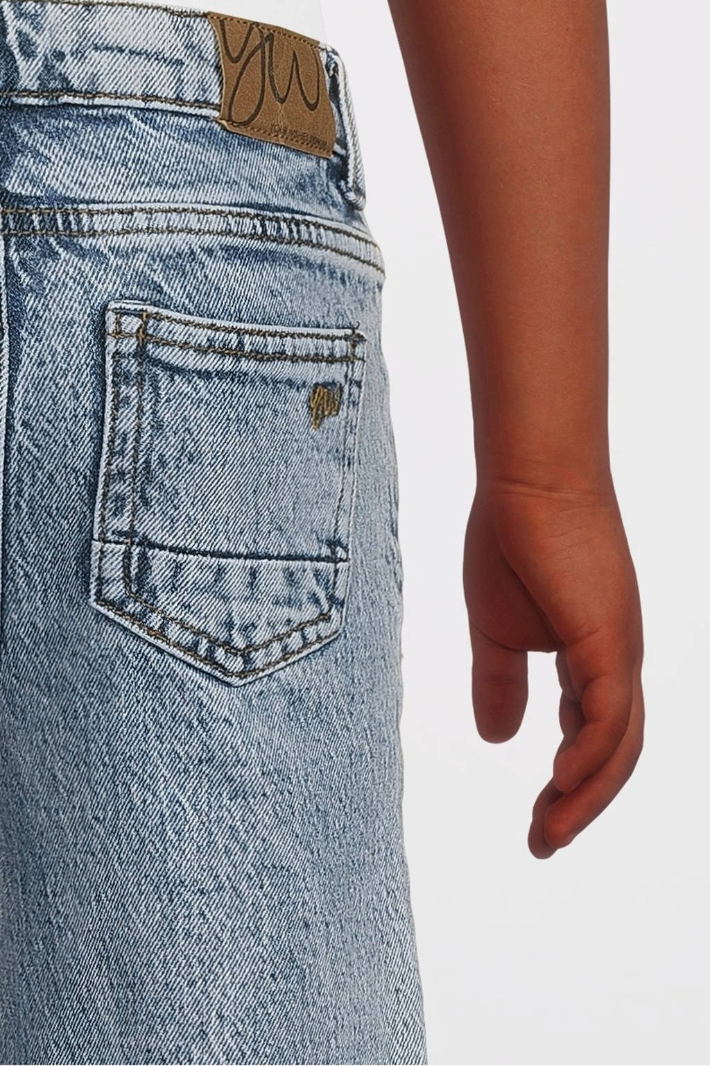 Your Wishes wide leg jeans medium blue denim