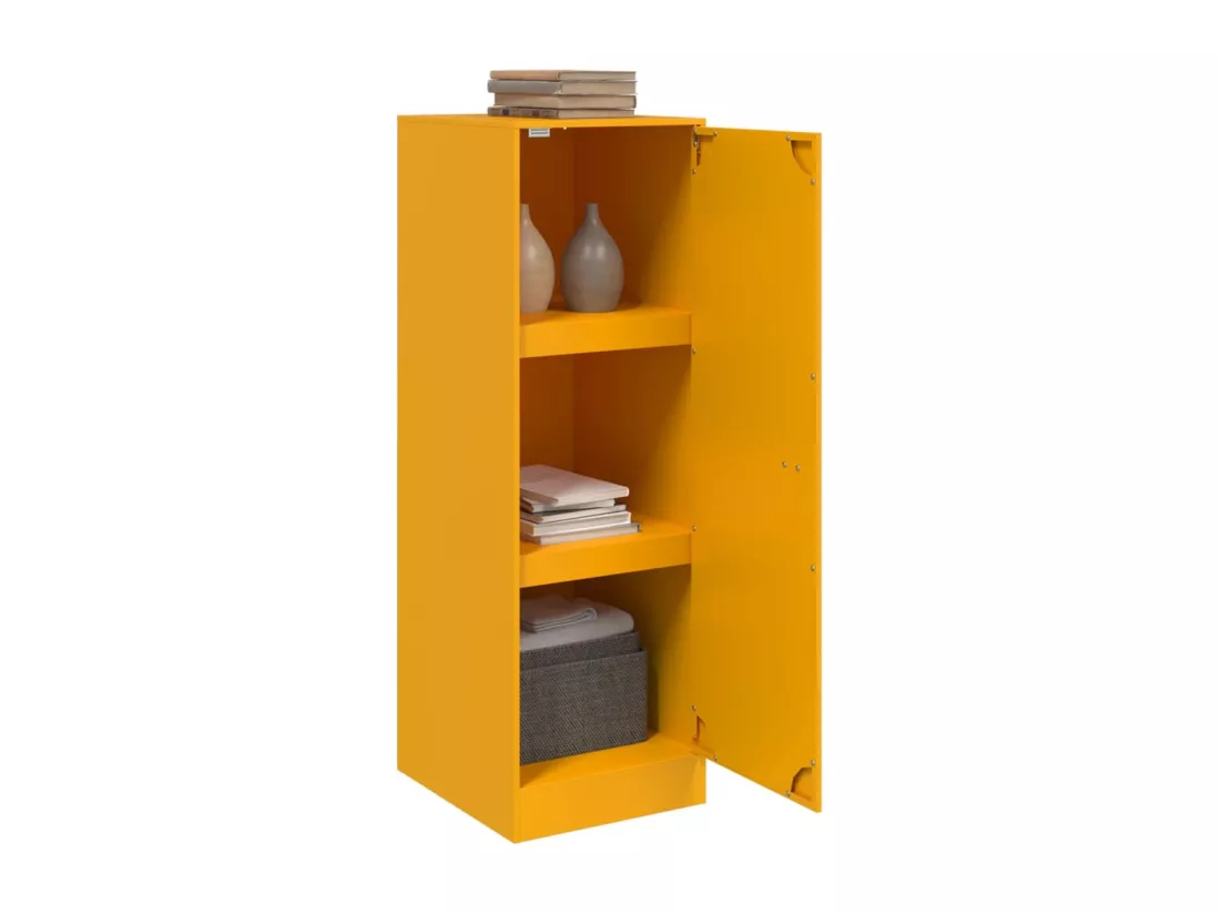Buffet jaune moutarde 34,5x39x107 cm acier