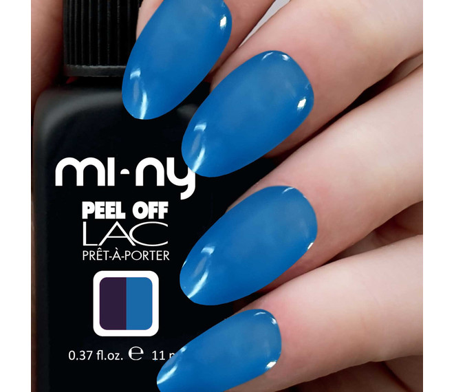 MI-NY Cosmetics Peel Off LAC Double NagellackVery Peri Blue
