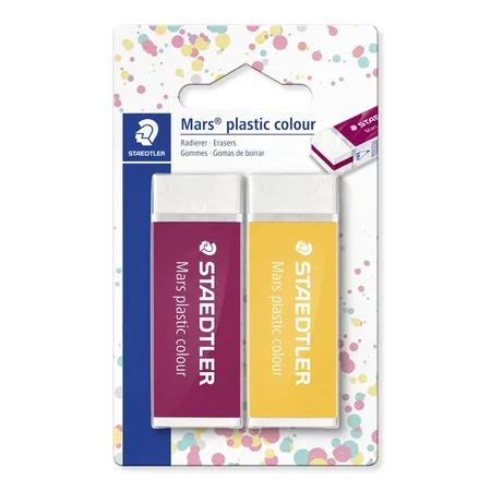 STAEDTLER® Mars® plastic colour 526 50 E1 Radierer 2er Packung, 1 Packung, 2-fach sortiert