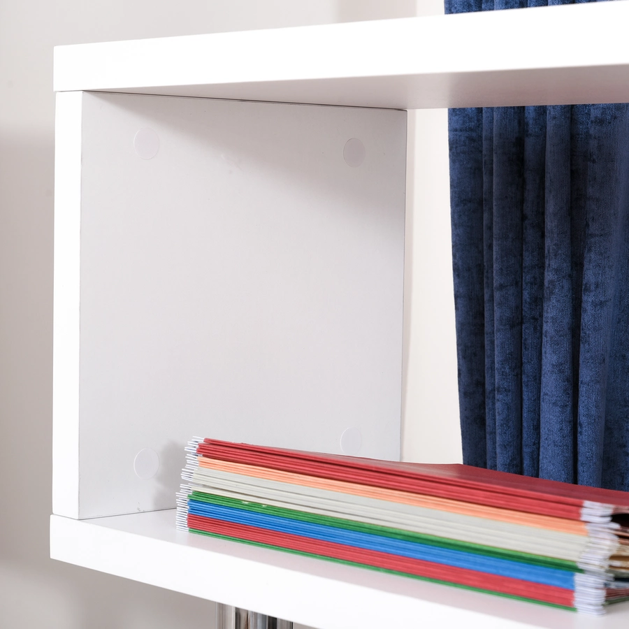 HOMCOM 2-in-1 Schreibtisch weiß