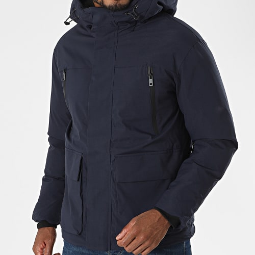 Parka Capuche Bleu Marine