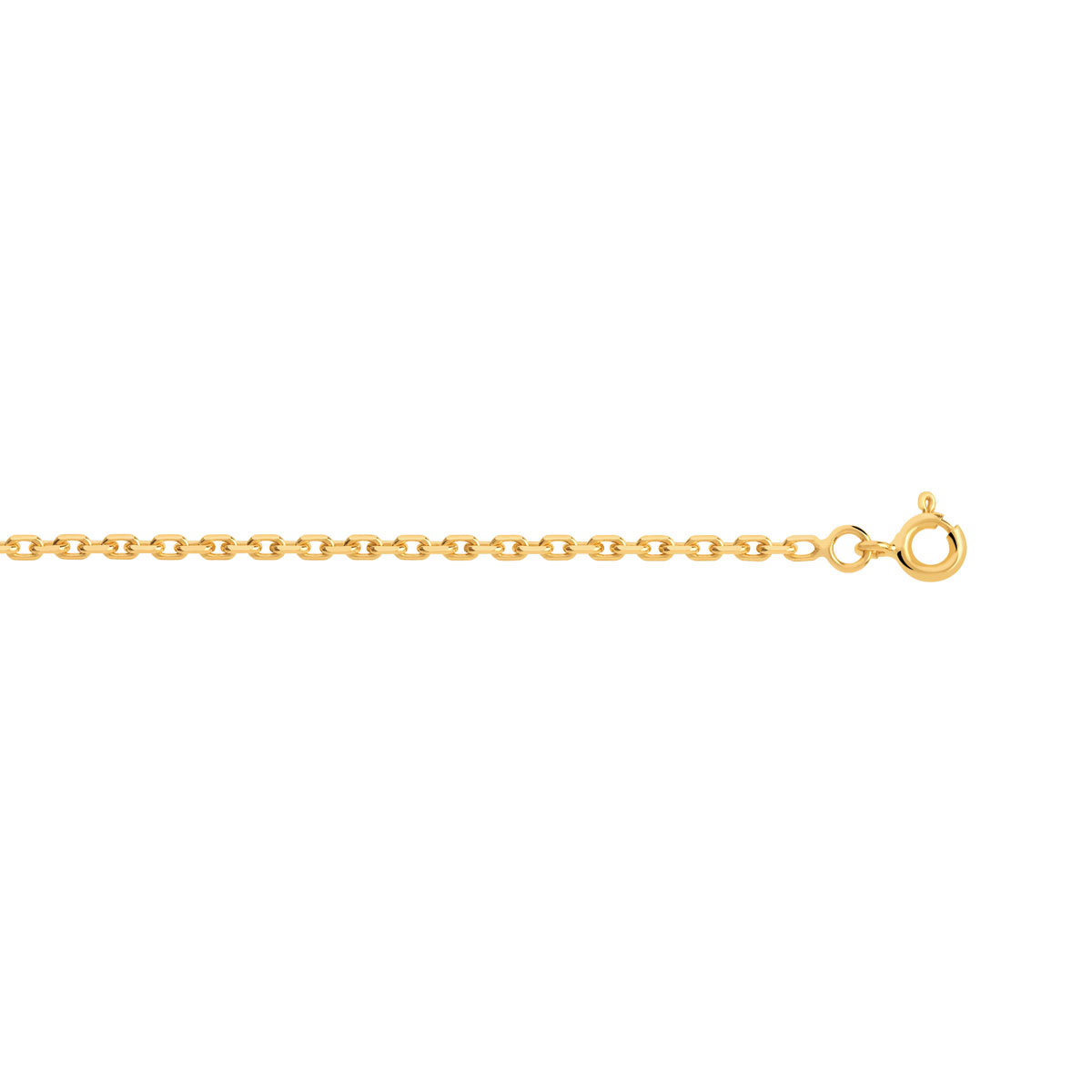 Chaine or maille forcat 55 cm