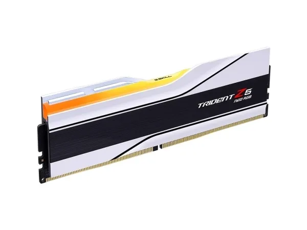 G.Skill Trident Z5 Neo RGB - DDR5 - sæt - 48 GB: 2 x 24 GB - DIMM 288-PIN - 6400 MHz / PC5-51200 - CL32 - 1.35 V - ikke bufferet - on-die ECC - hvid