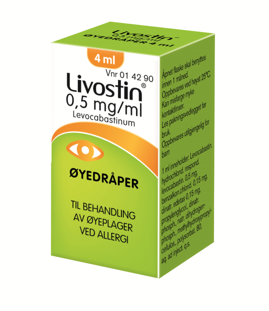 Livostin øyedråper 0,5 mg/ml