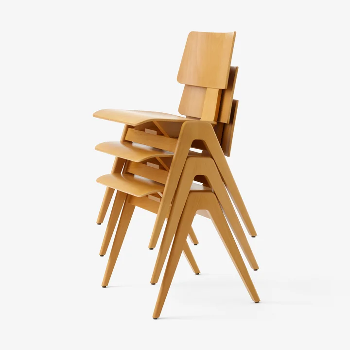 &Tradition - Daystak RD1 Side Chair, Buche
