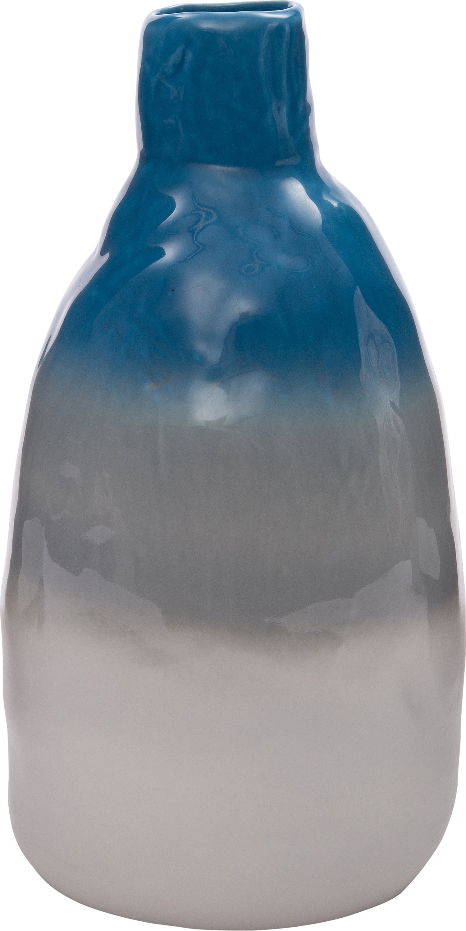 Intratuin vaas Berber blauw D 20 H 38 cm