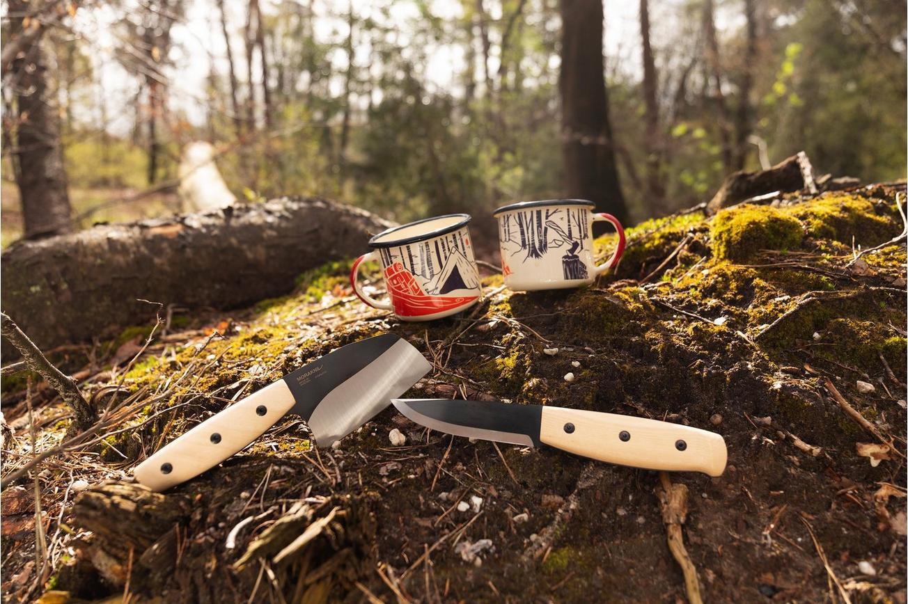 Morakniv Finn 14083 Ash Wood, Black Blade, bushcraftmes