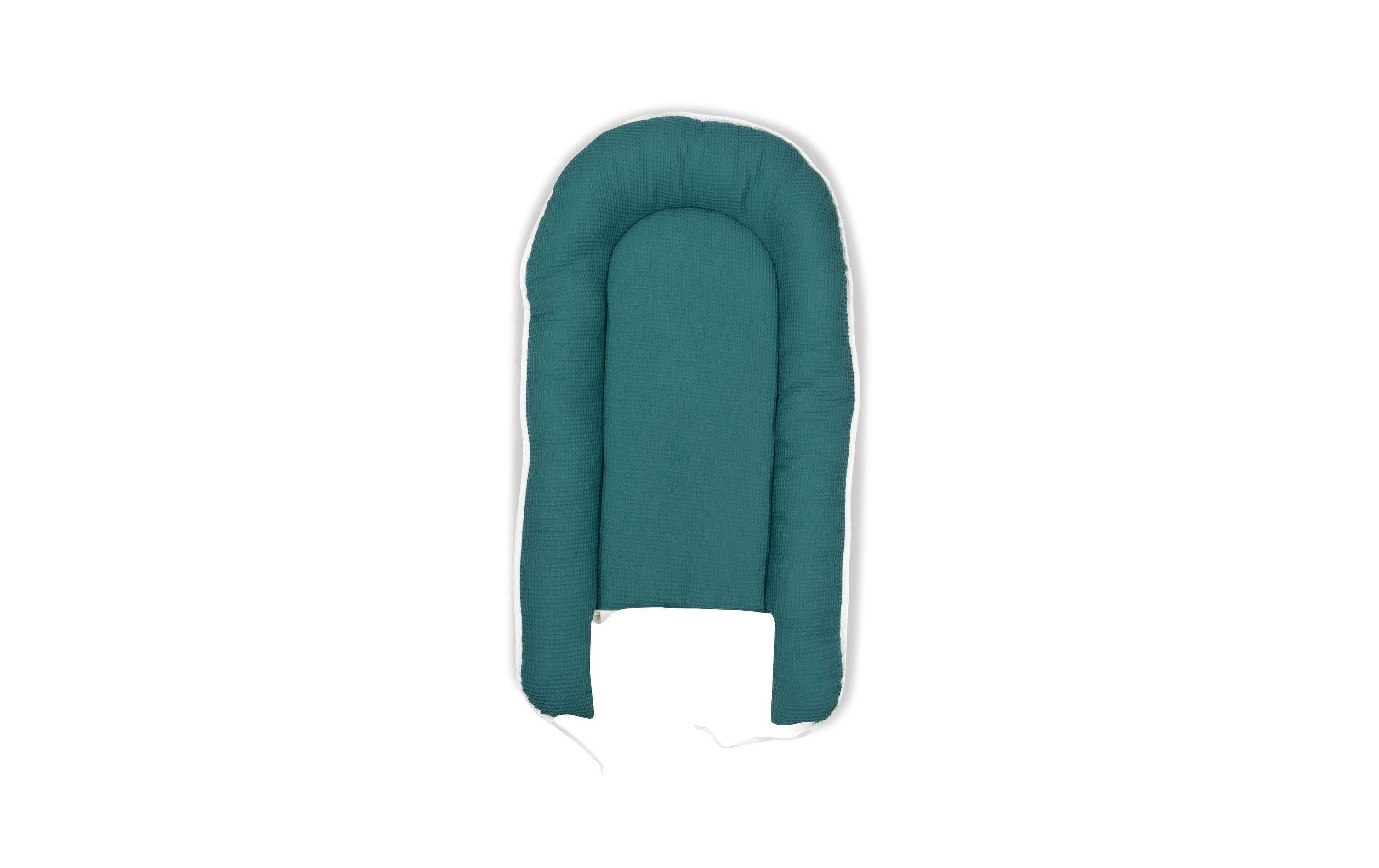 Babynest Eukalyptus Petrol 55 x 95 cmKuschelnest