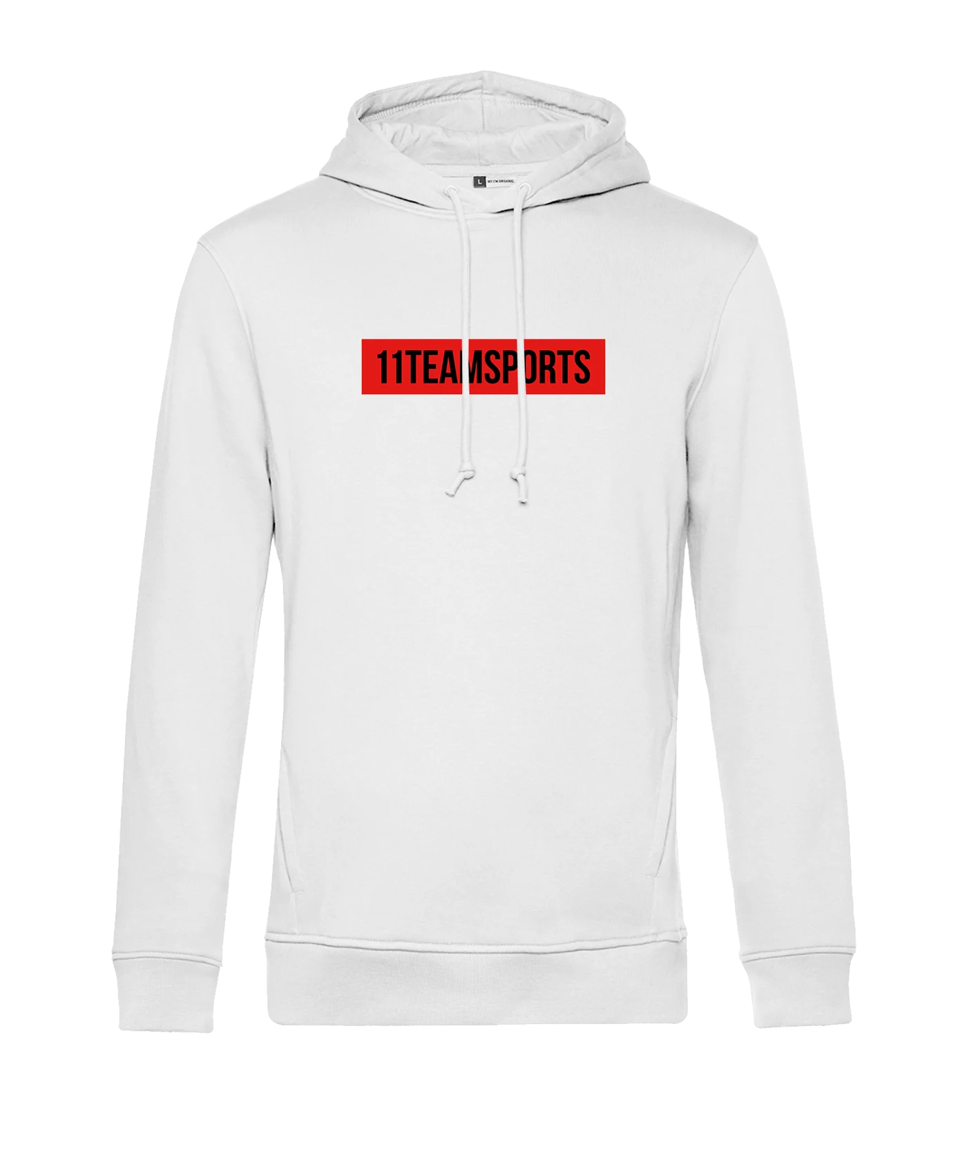 11teamsports Background Hoody Weiss Schwarz