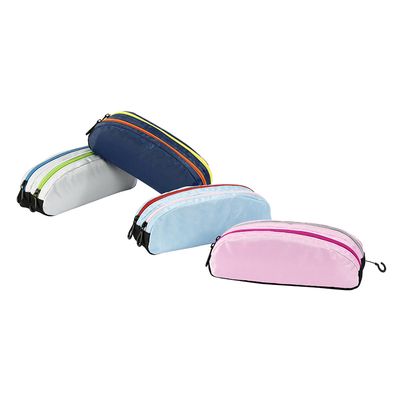 Trousse demi-lune Genius Double - 2 compartiments - 4 coloris disponibles - Viquel