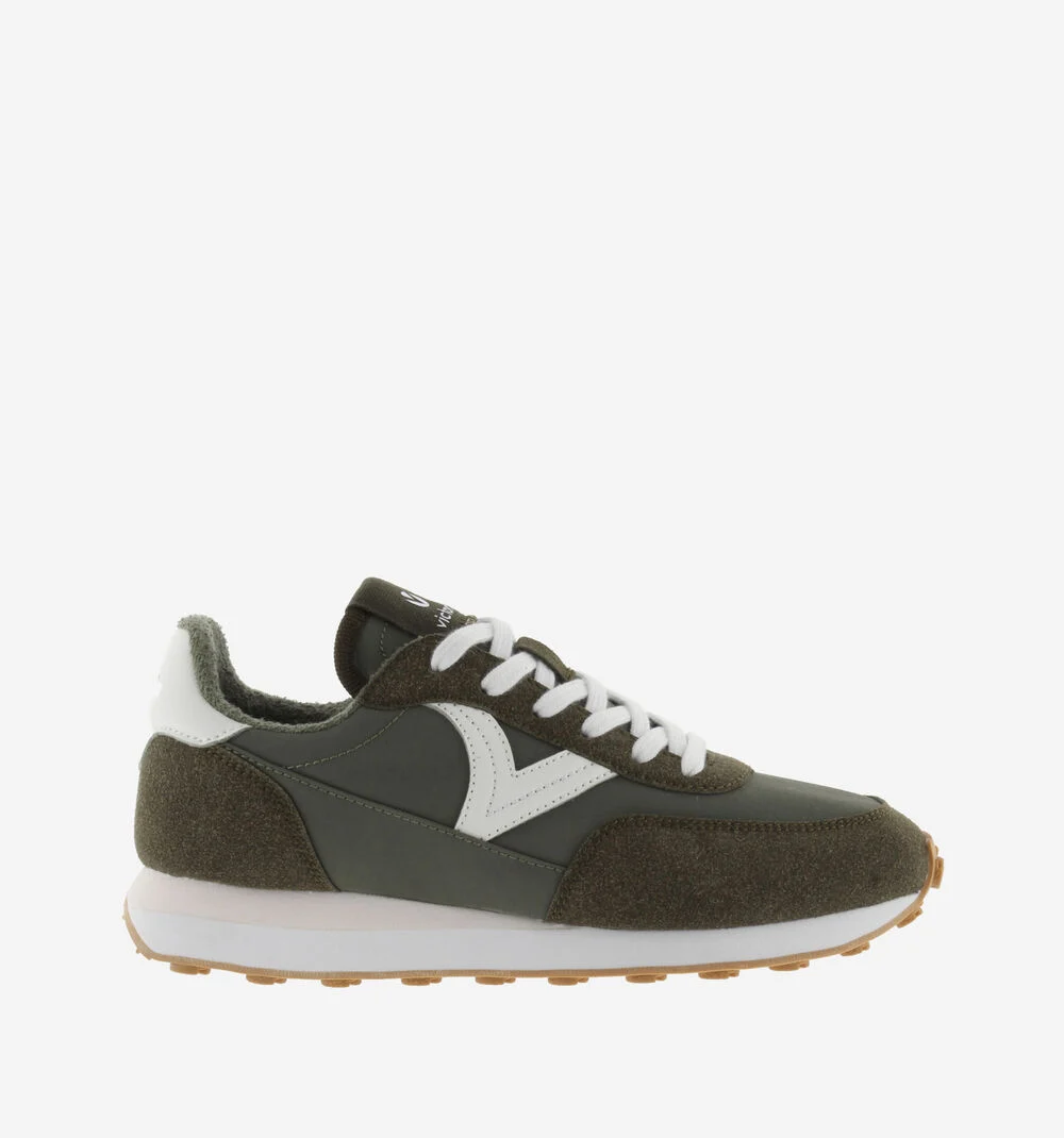 ASTRO NYLON MONOCHROME Baskets monochromes pour femme KAKI