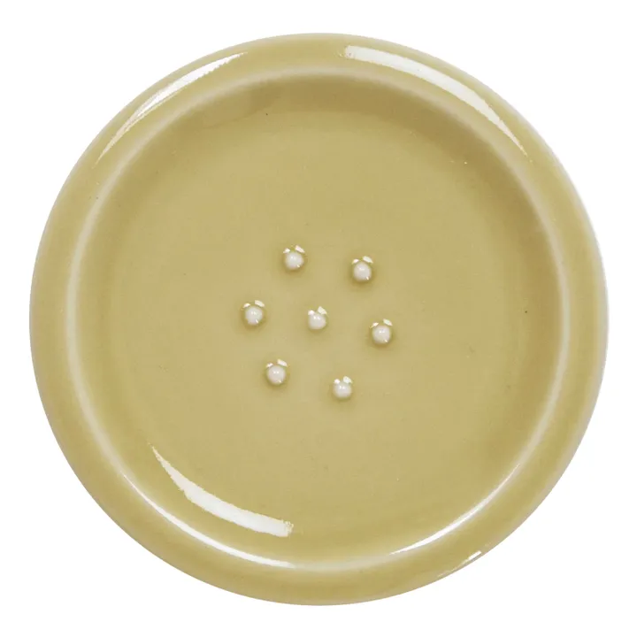 Jars Céramistes Porte savon Cantine en céramique  | Vert argile
