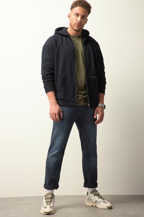 STHUGE Hoodie-Jacke, Fleece, Kapuze, Prints, bis 8 XL
